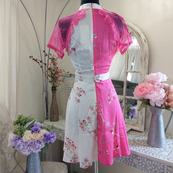 🍒NWT🍒 LIQUORISH ORIENTAL INSPIRED MINI DRESS - Picture 9 of 11